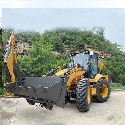 反転カメラを装備した脚付き 2.5 トン バックホー ローダー